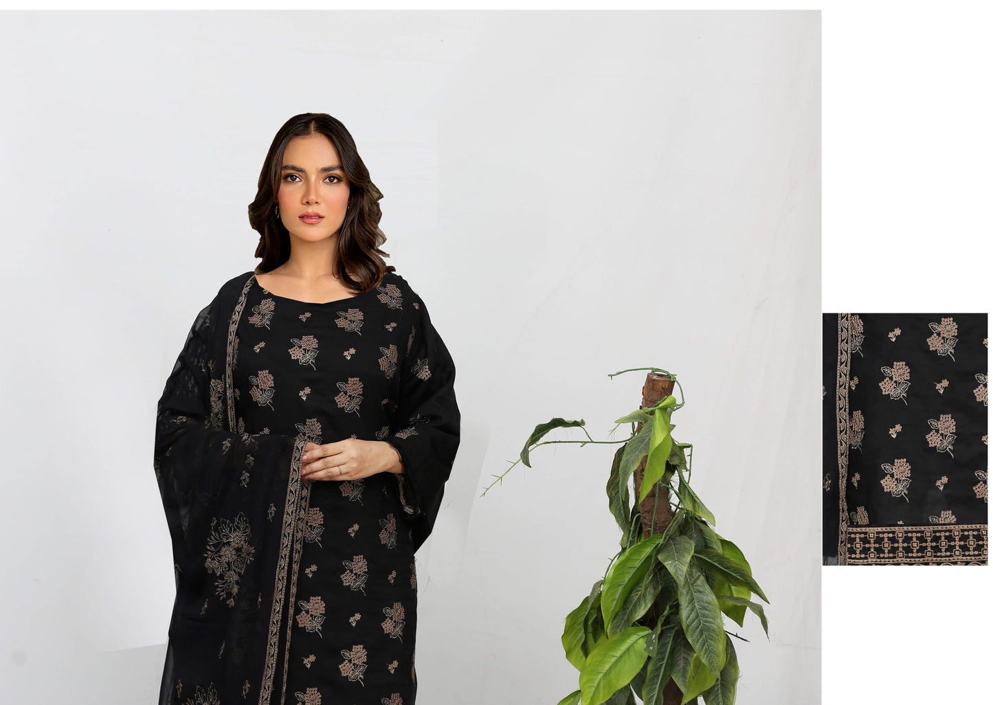 Alina Embroidered Viscous With Chiffon Dupatta Embroidered Collection