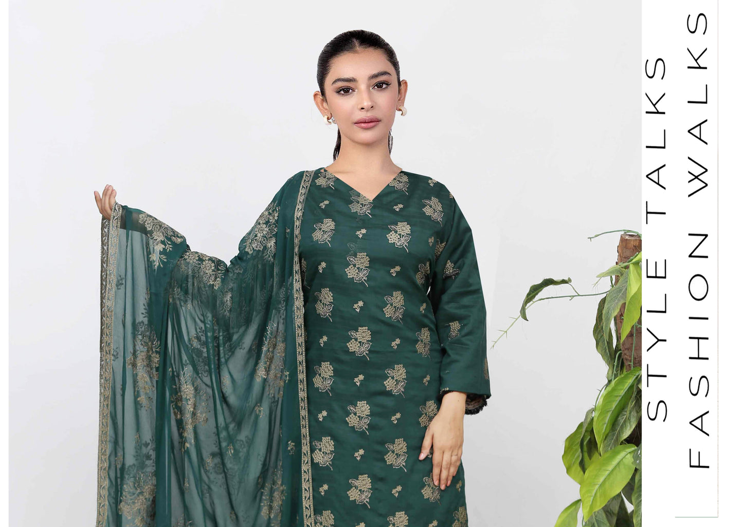 Alina Embroidered Viscous With Chiffon Dupatta Embroidered Collection