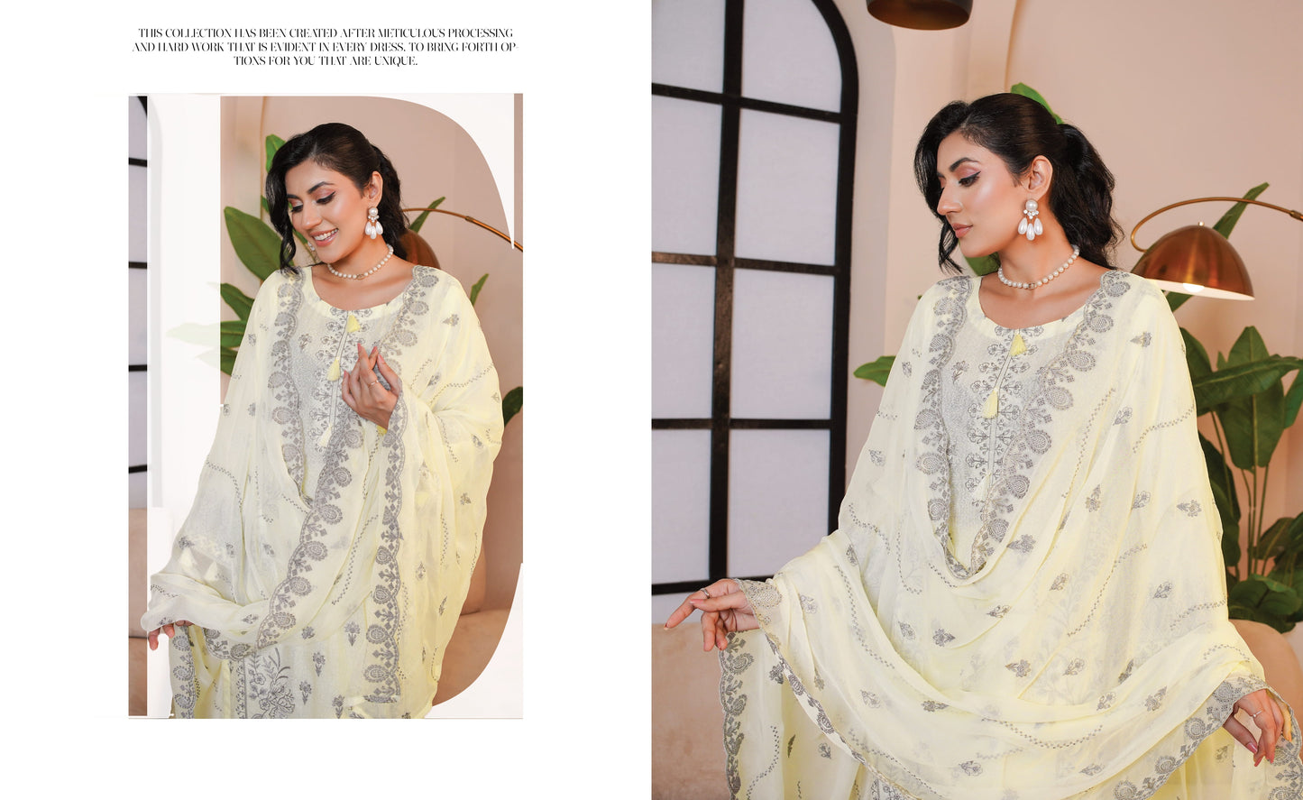 Andaaz Hawa Embroidered Karandi With Embroidered Chiffon Dupatta