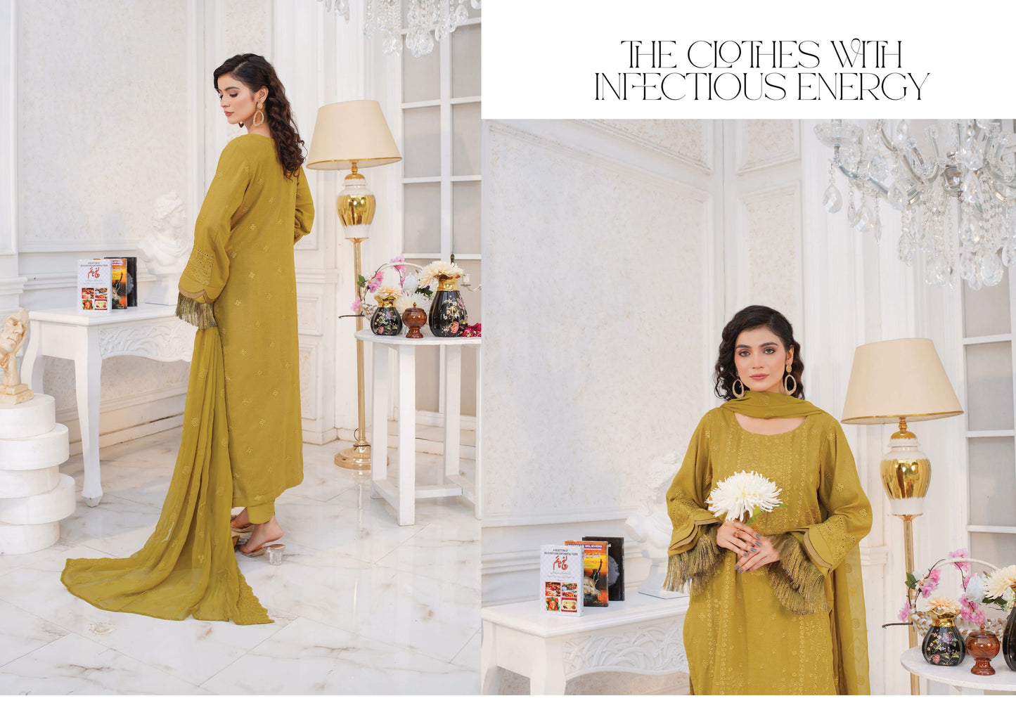 Manzil Embroidered Karandi With Embroidered Chiffon Dupatta