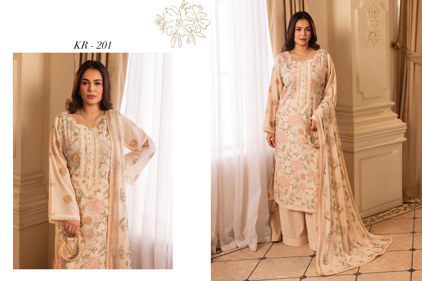 Shahtaj Embroidered Karandi