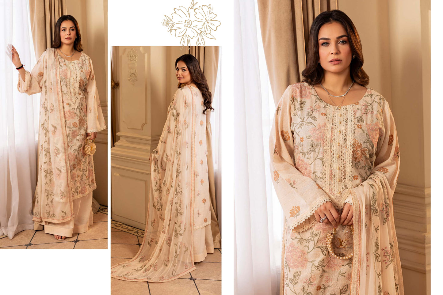 Shahtaj Embroidered Karandi