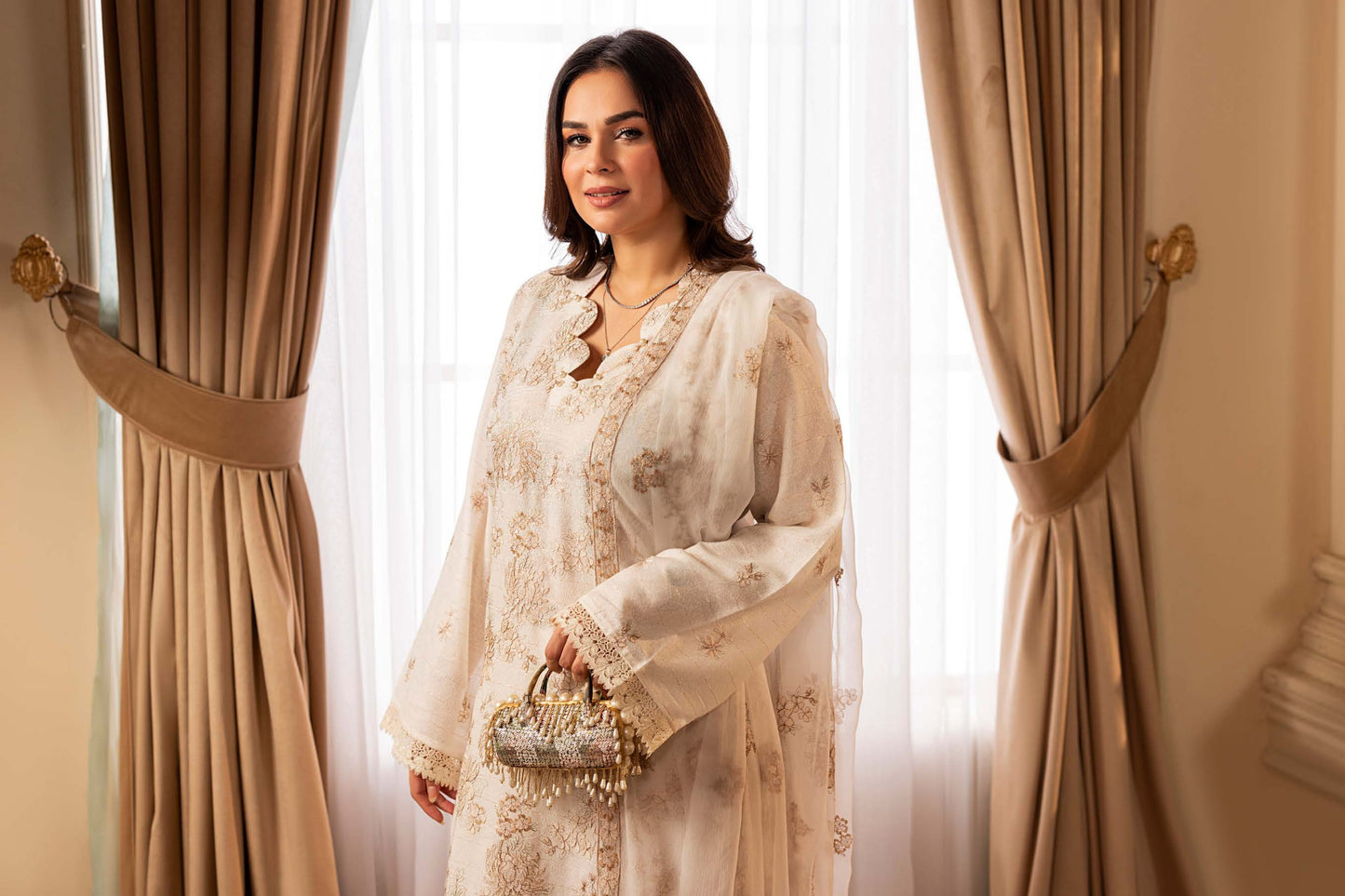 Shahtaj Embroidered Karandi