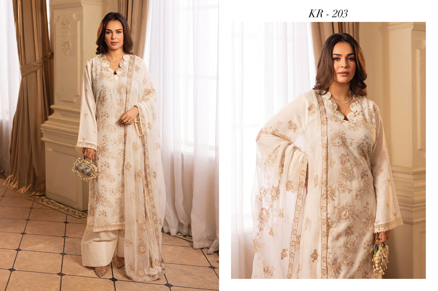 Shahtaj Embroidered Karandi