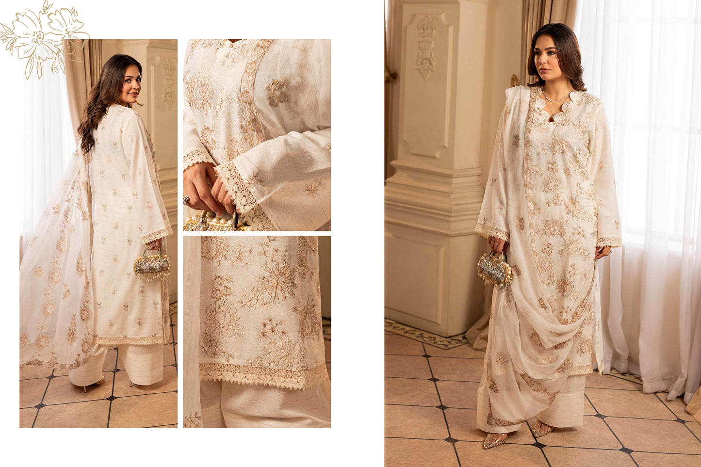 Shahtaj Embroidered Karandi