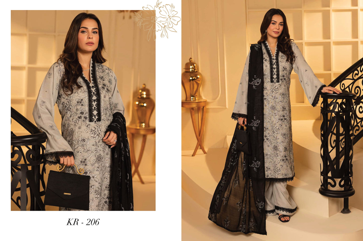 Shahtaj Embroidered Karandi