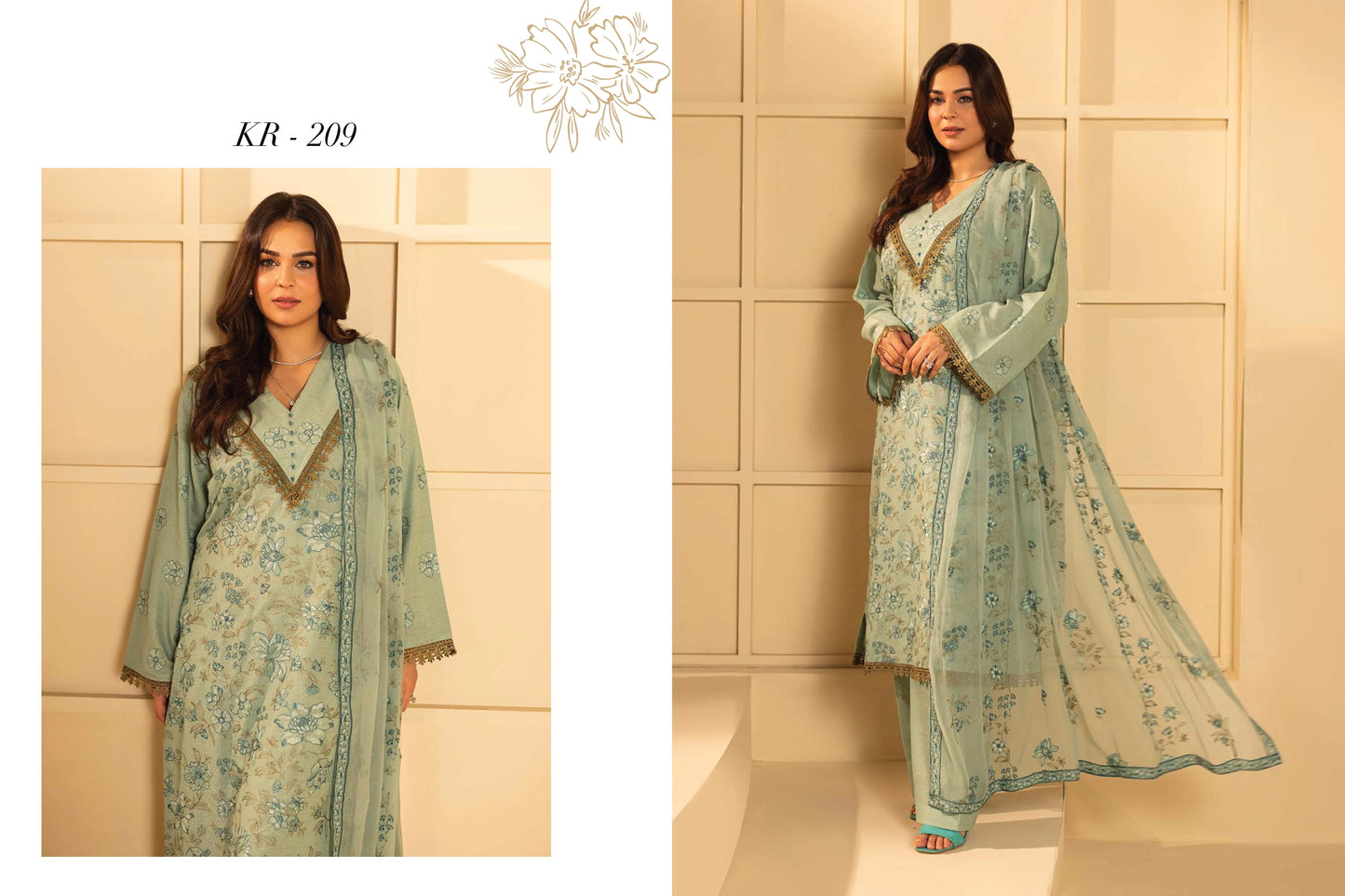 Shahtaj Embroidered Karandi