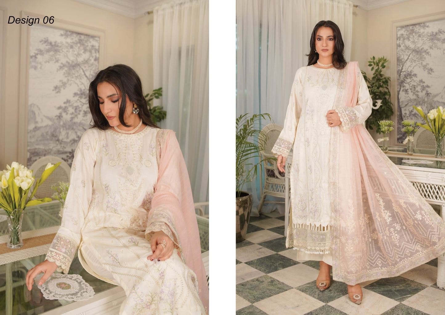 Manizay Sunehra Rang Embroidered Viscos