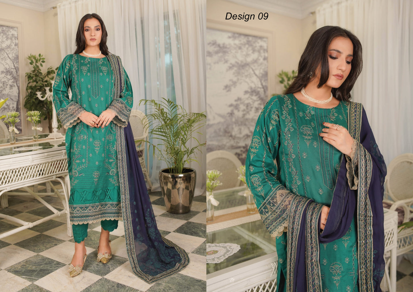 Manizay Sunehra Rang Embroidered Viscos