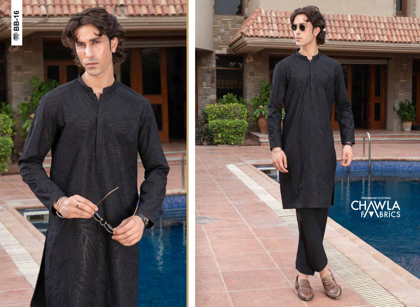 Chawla Blended W & W Embroidered