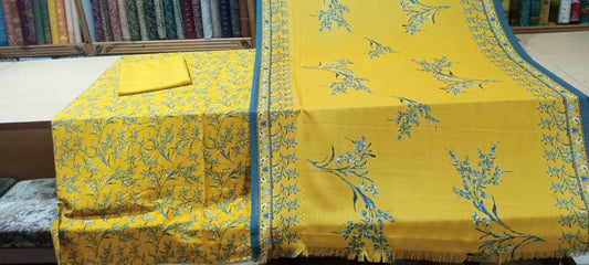 Printed Cotray Marina With Wool Shawl 3 PC Suit