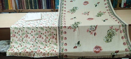 Printed Cotray Marina With Wool Shawl 3 PC Suit