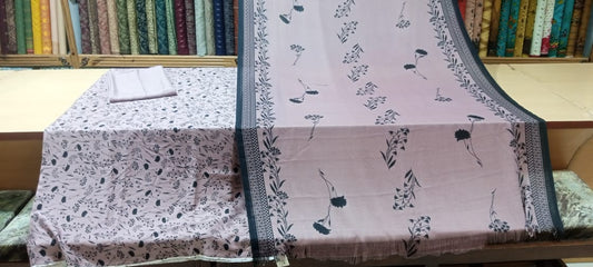 Printed Cotray Marina With Wool Shawl 3 PC Suit