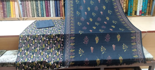 Printed Cotray Marina With Wool Shawl 3 PC Suit
