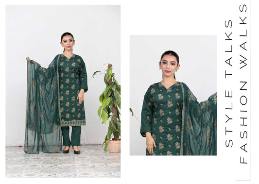 Alina Embroidered Viscous With Chiffon Dupatta Embroidered Collection