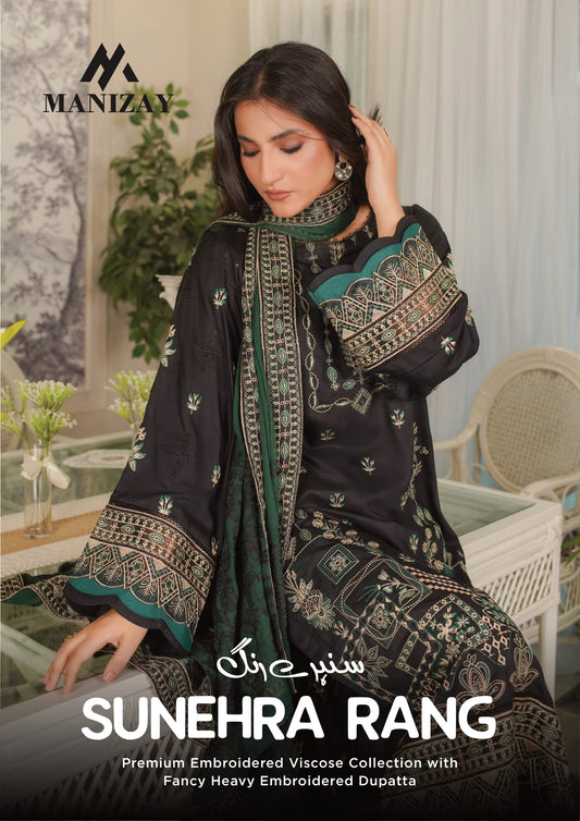 Manizay Sunehra Rang Embroidered Viscos