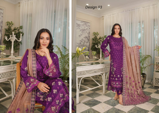 Manizay Sunehra Rang Embroidered Viscos