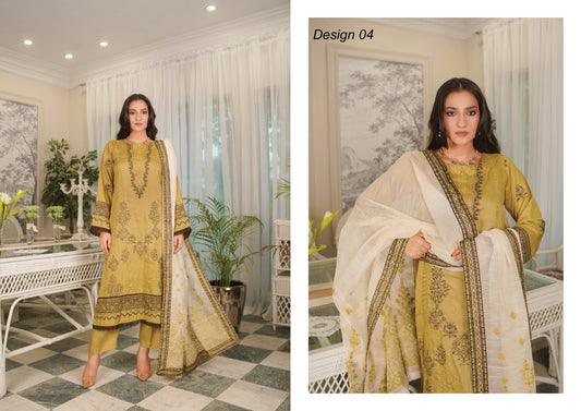 Manizay Sunehra Rang Embroidered Viscos
