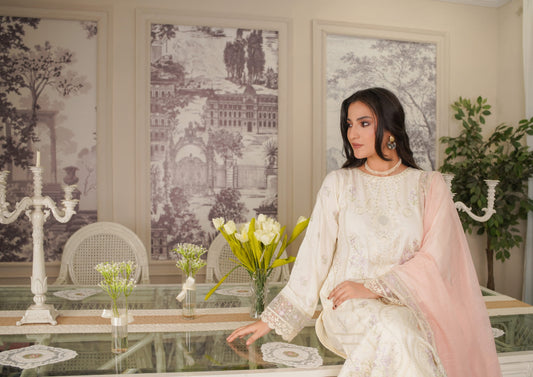 Manizay Sunehra Rang Embroidered Viscos