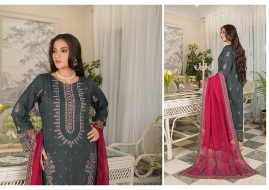 Manizay Sunehra Rang Embroidered Viscos