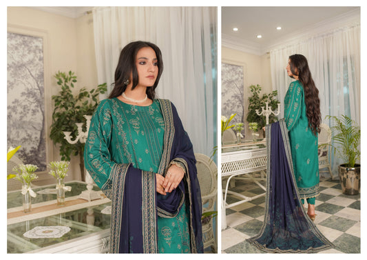 Manizay Sunehra Rang Embroidered Viscos