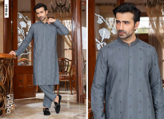 Chawla Blended W & W Embroidered