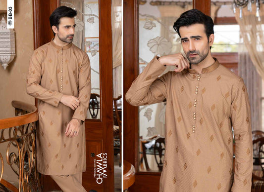 Chawla Blended W & W Embroidered