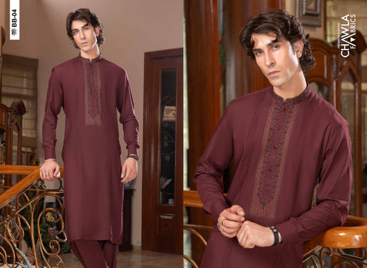Chawla Blended W & W Embroidered