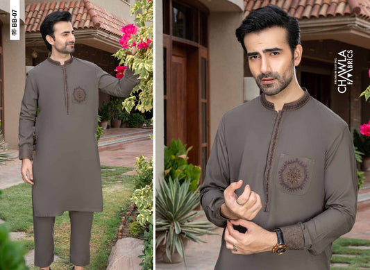 Chawla Blended W & W  Embroidered