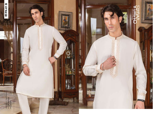 Chawla Blended W & W  Embroidered